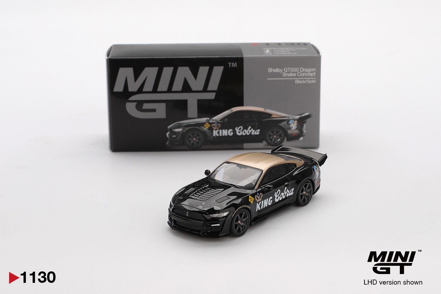 Mini GT Shelby GT500 Dragon Snake Concept Black/Gold 1130