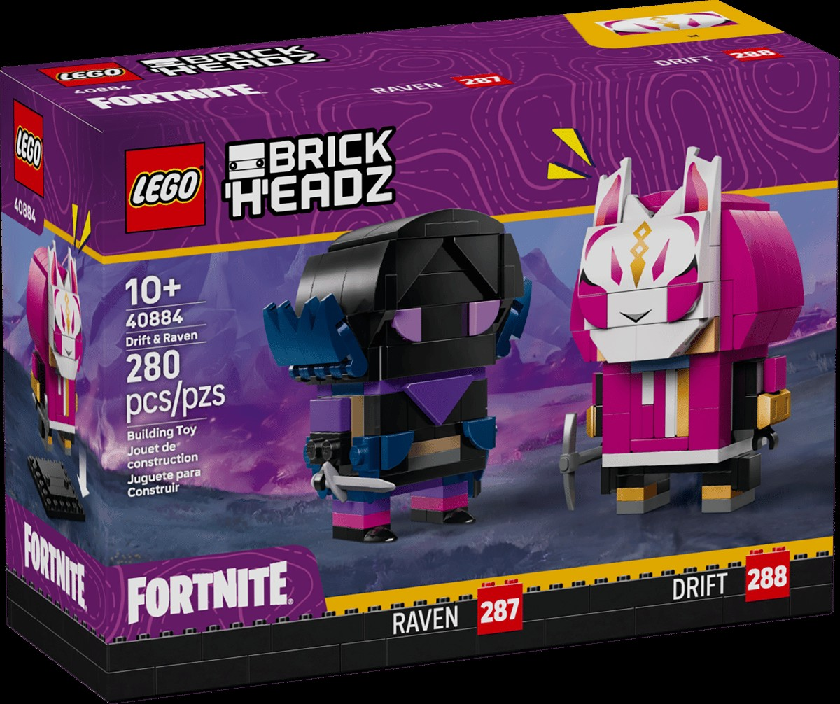 Lego Brickheadz Fortnite Drift & Raven Figures 40884