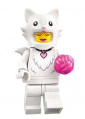 Lego Minifigür 71051 Seri 28 - 02 Fluffy Cat Costume