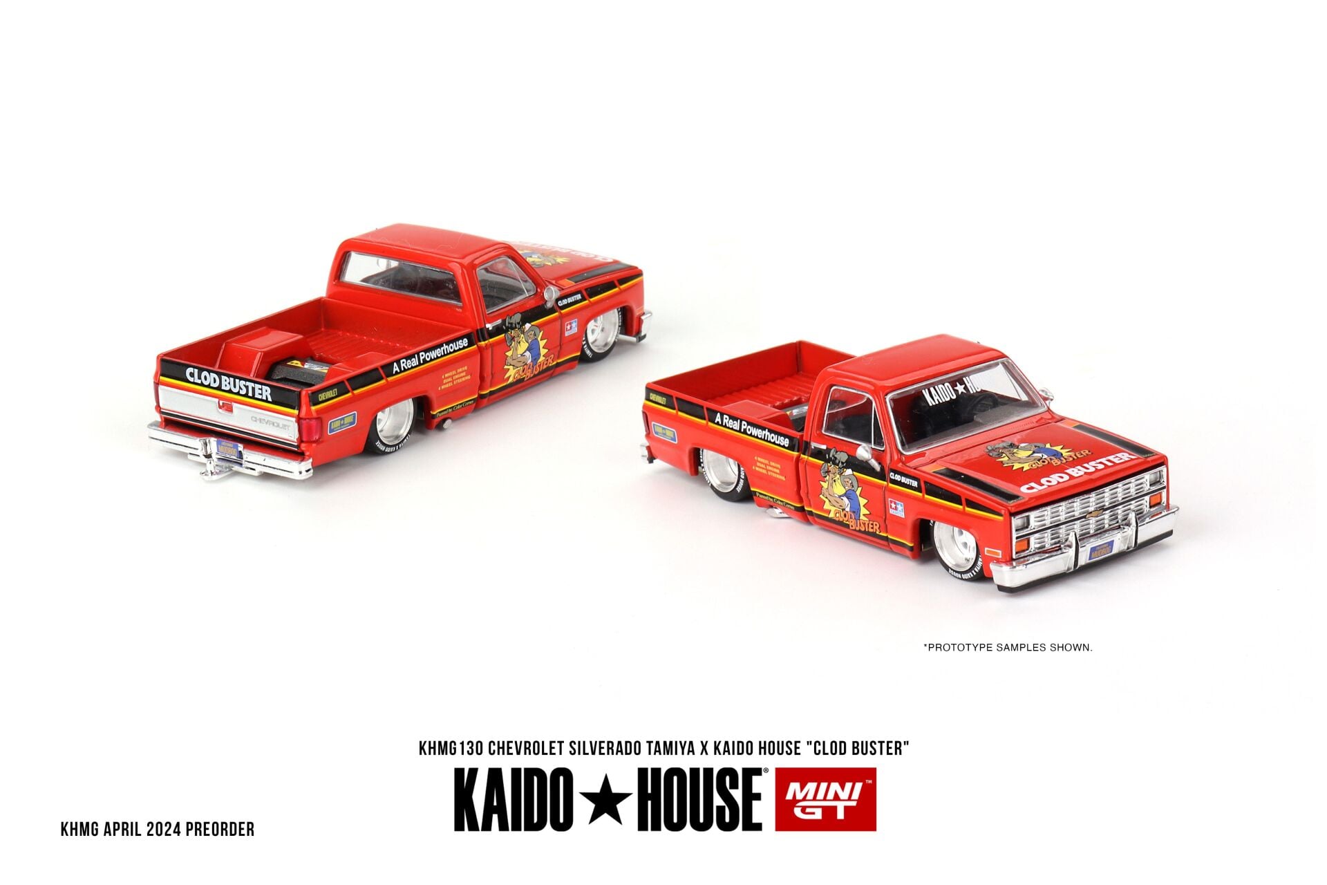 Kaido House x Mini GT Chevrolet Silverado TAMIYA x KAIDO HOUSE ''Clod Buster'' 130