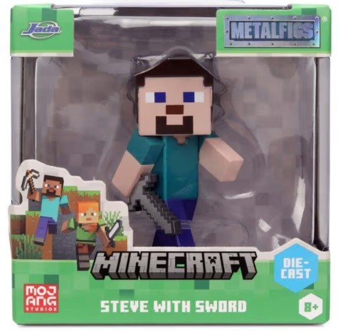 Jada Toys Minecraft - Steve With Sword Metal Figür 2.5''