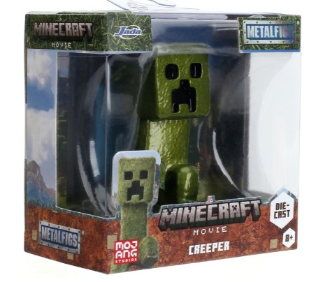 Jada Toys Minecraft Movie - Creeper With Sword Metal Figür 2.5''