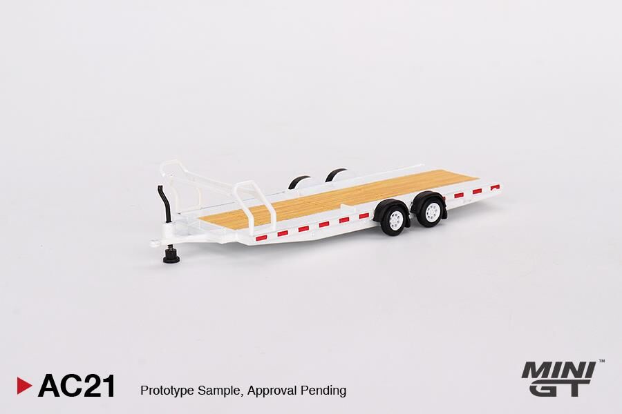 Mini GT Car Hauler Trailer Type C White AC21