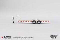 Mini GT Car Hauler Trailer Type C White AC21