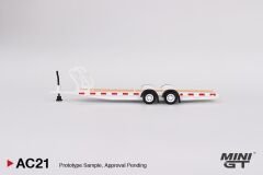 Mini GT Car Hauler Trailer Type C White AC21