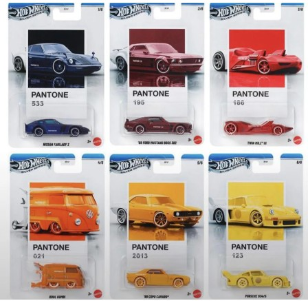 Hot Wheels Silver Series Pantone 6'lı Set JKY47