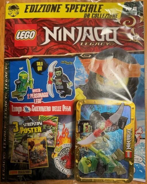 Lego Ninjago Dergi - Metal Kutu 2 Minifigure - İtalyanca
