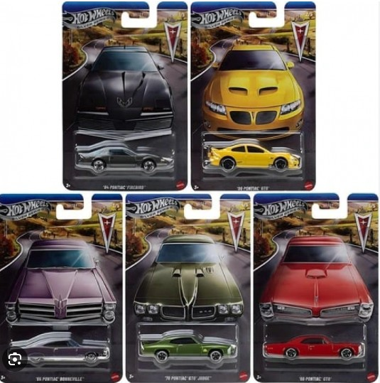 Hot Wheels Silver Series Pontiac 5'li Set GRT01 - 979P