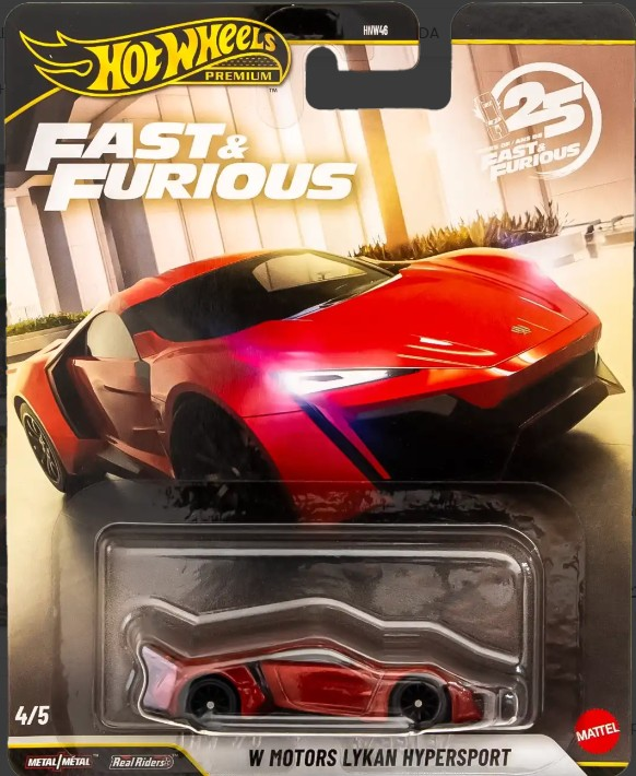 Hot Wheels Premium Fast & Furious W Motors Lykan Hypersport JHW70