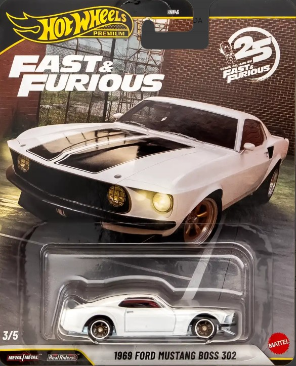 Hot Wheels Premium Fast & Furious 1969 Ford Mustang Boss 302 JHW72