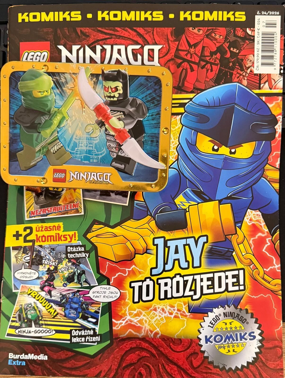 Lego Ninjago Aylık Dergi 24/2026 - Metal Kutu Figürler - Çekçe