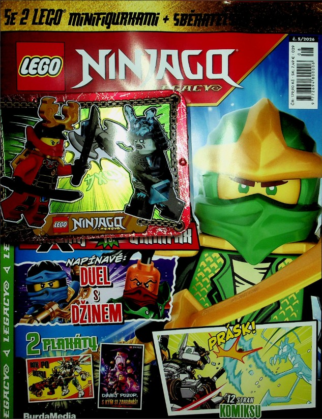 Lego Ninjago Aylık Dergi 05/2026 - Metal Kutu Figürler - Çekçe