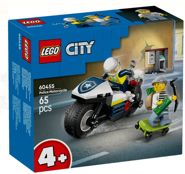Lego City Polis Motosikleti Takibi 60455