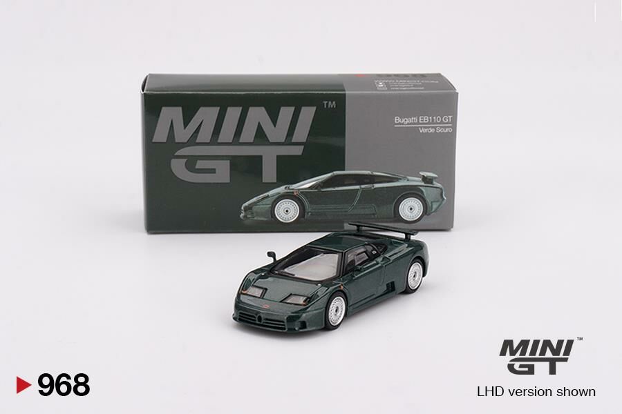 Mini GT Bugatti EB110 GT Verde Scuro 968