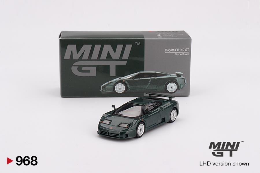 Mini GT Bugatti EB110 GT Verde Scuro 968