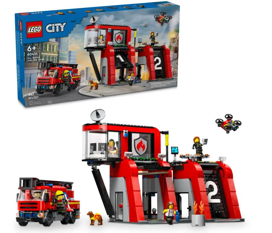 Lego City İtfaiye Kamyonlu İtfaiye Merkezi 60414