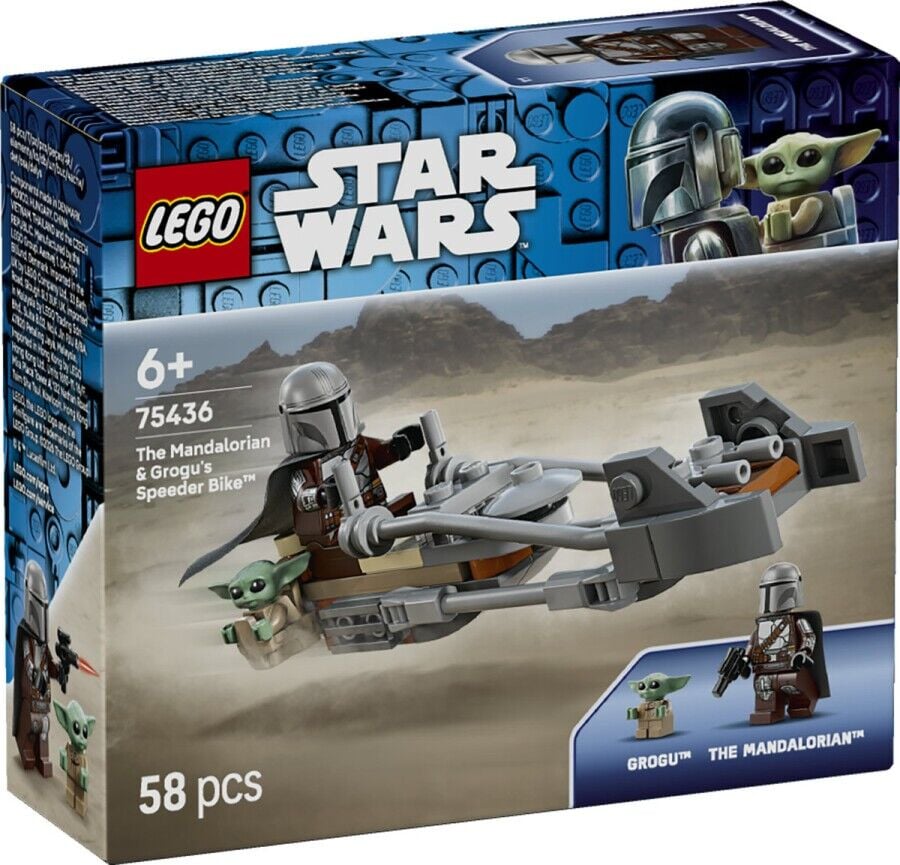 Lego Star Wars Mandalorian ve Grogu'nun Hız Motoru 75436