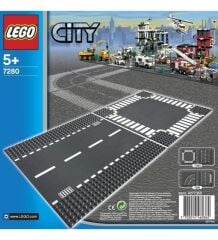 Lego City Straight & Crossroad Plates 7280