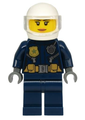 Lego Minifigür Police City Motorcyclist Female cty1134