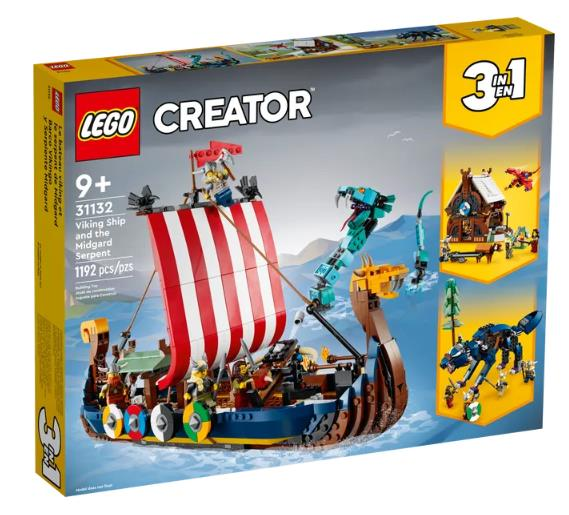 Lego Creator Viking Gemisi ve Midgard Yılanı 31132