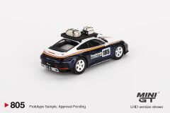 Mini GT Porsche 911 Dakar Rallye Design Package White/Gentian Blue Metallic BL 805