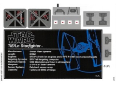 Lego 75095 TIE Fighter UCS - YAPIM KILAVUZU / STICKER -