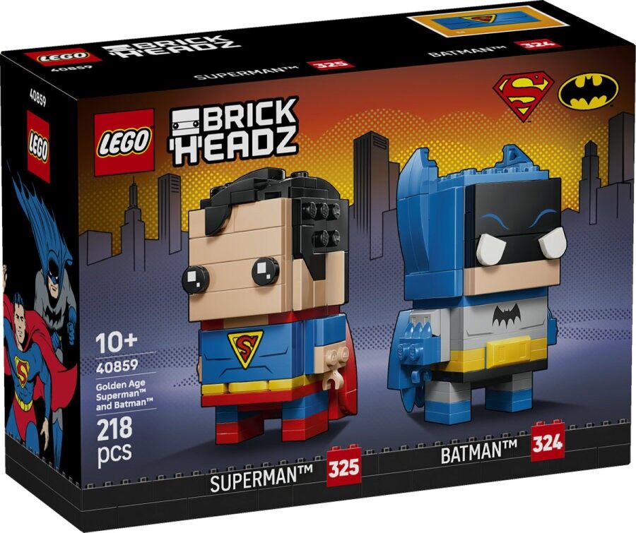 Lego BrickHeadz Super Heroes Altın Çağ Superman ve Batman 40859