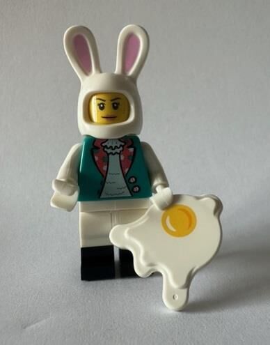 Orjinal Lego Minifigür Bunny Ears Eggtastic Outfit