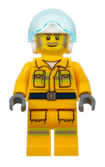 Lego Minifigür Fire Reflective Stripes cty1369