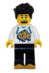 Lego Minifigür - Rollerskater Male cty1625