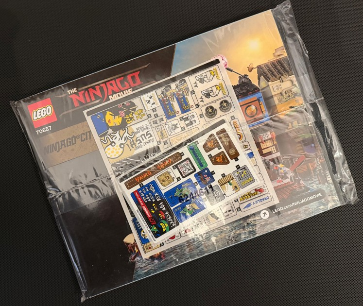Lego 70657 Ninjago City Docks - YAPIM KILAVUZU / STICKER -
