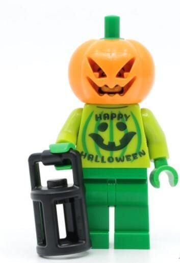 Orjinal Lego Minifigür Halloween character with a Jack O’ Lantern Costume