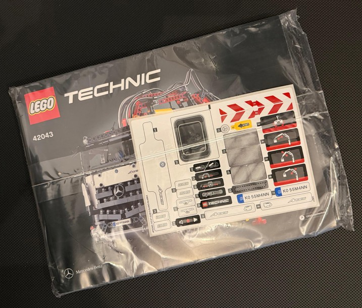 Lego 42043 Technic Mercedes-Benz Arocs 3245 - YAPIM KILAVUZU / STICKER -