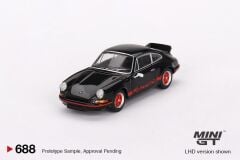 Mini GT Porsche 911 Carrera RS 2.7 Black with Red Livery 1:64 688