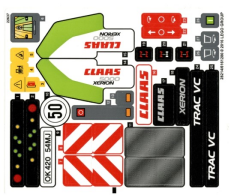 Lego 42054 Claas Xerion 5000 Trac VC - YAPIM KILAVUZU / STICKER -