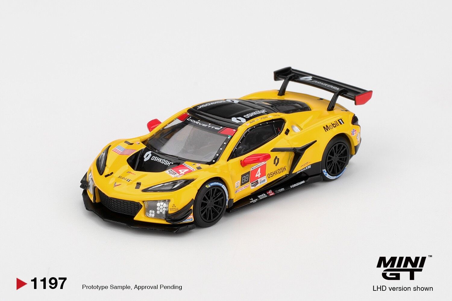 Mini GT Chevrolet Corvette Z06 GT3.R #4 Corvette Racing by Pratt Miller Motorsports 2025 IMSA Daytona 24 Hrs 1197
