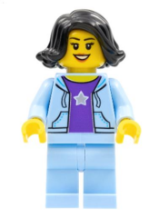 Lego Minifigür Woman, Black Hair hol261