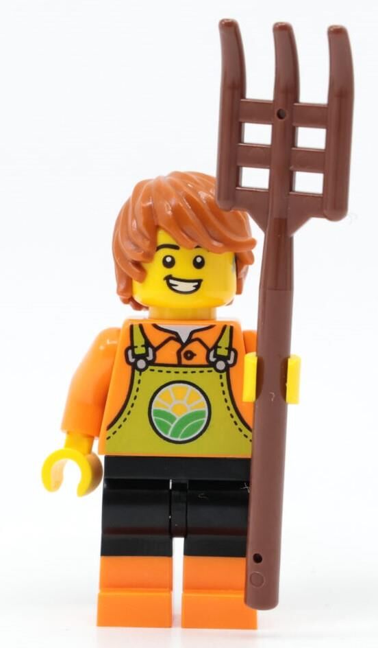 Orjinal Lego Minifigür Farmer Guy
