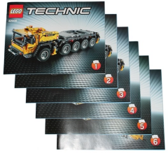 Lego 42009 Mobile Crane Mk II - YAPIM KILAVUZU / STICKER -