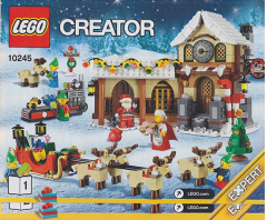 Lego 10245 Santa's Workshop - YAPIM KILAVUZU / STICKER -