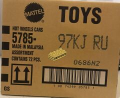 Hot Wheels Kısa Karton 72'li Kutu 5785-97KJRU