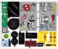 Lego 76057 Spider-Man: Web Warriors Ultimate Bridge Battle - YAPIM KILAVUZU / STICKER -