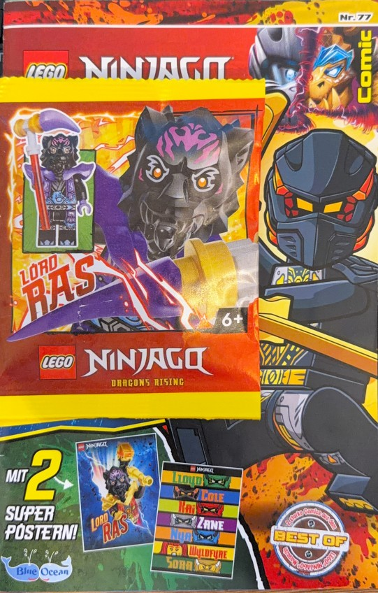 Lego Ninjago Aylık Dergi Nr.77 - Lord Ras Minifigür - Almanca