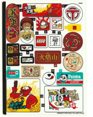 Lego 80036 The City of Lanterns - YAPIM KILAVUZU / STICKER -