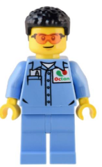 Lego Minifigür Custom Car Garage Mechanic cty1538