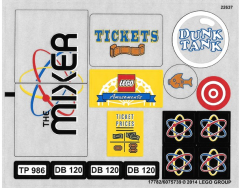 Lego 10244 Fairground Mixer - YAPIM KILAVUZU / STICKER -