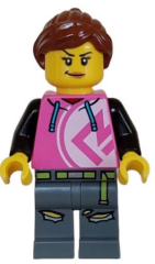 Lego Minifigür Kick Scooter Driver Female cty1626