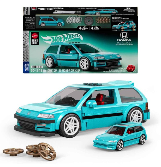 Hot Wheels Mattel Brick Shop Custom '90 Honda Civic EF JHF62