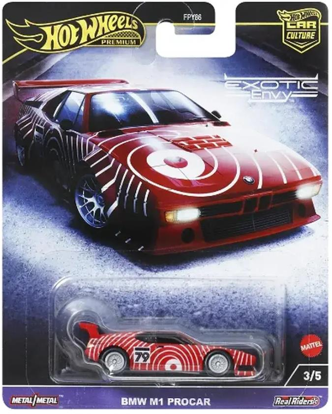 Hot Wheels Premium Car Culture Exotic Envy BMW M1 Procar HKC79