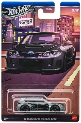 Hot Wheels Silver Series Compact Kings Subaru WRX STI JKX59